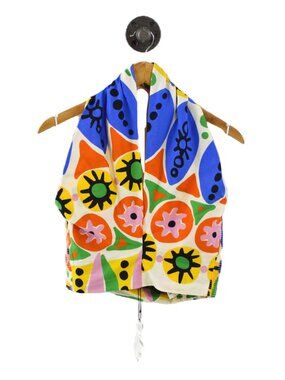 Zara printed cotton halter top #220-44